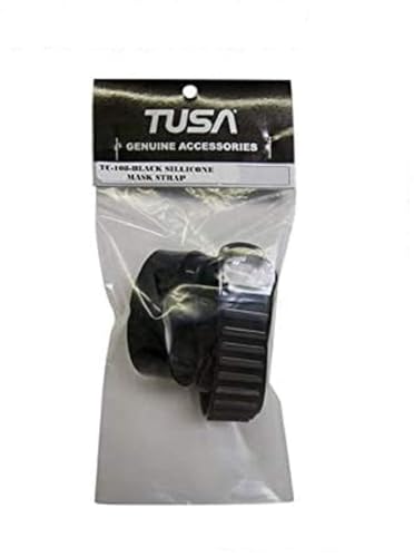 TUSA Black Silicone Mask Strap