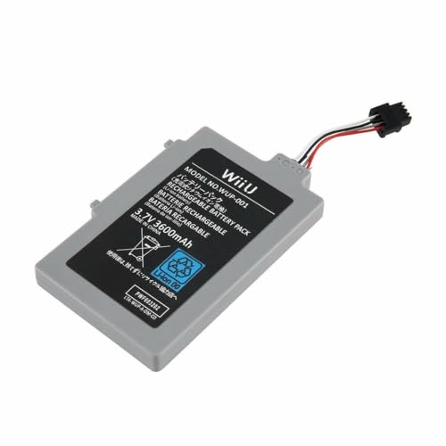 Link-e : Batterie Rechargeable de Remplacement 3.7V 3600mAh Compatible avec Manette de Jeu Gamepad sur Console Nintendo Wii-U