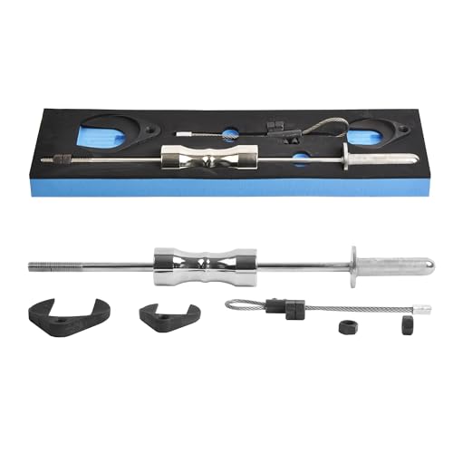 WINMAX TOOLS AUTOMOTIVE Inner CV Joint Puller Slide Hammer Front Wheel Drive Axle Half Shaft Removal Tool Kit Heavy Duty 10 Pounds Slide Hammer 63mm 48mm CV Joint Fork Adapter Attachments