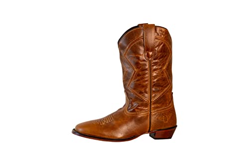 TuffRider Women Colter Embroidered Leather Square Toe Western Boots4