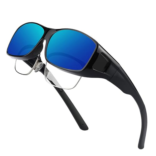 Fit Over the Glass Sunglasses Warp Around OverSized Polarized Sun Glasses UV Protection