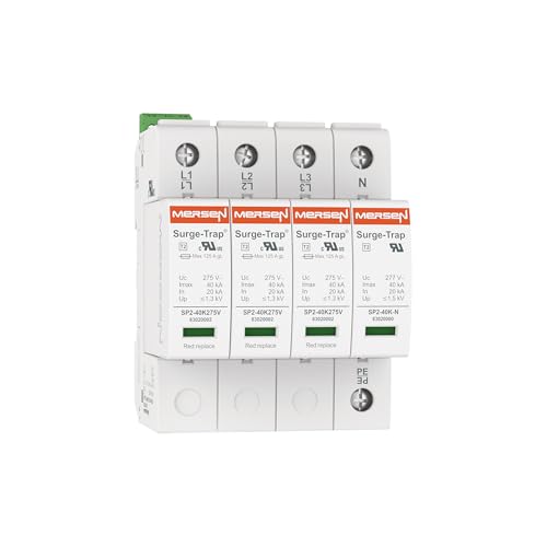 Parafoudre Mersen STPT2 haute capacité 40 kA Type 2 doté de 4 broches pour armoire énergétique 275V