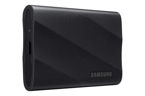 Samsung Portable SSD T9, 1 TB, Disco Duro Externo, Lectura y escritura 2.000 MB/s, USB 3.2 Gen.2x2, Para Profesionales y Creativos, Compatible con PC, Mac, Android y Cámaras 12K, Negro (MU-PG1T0B/EU)