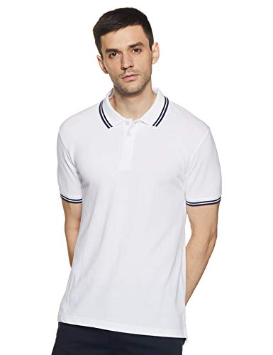 Amazon Brand - Symbol Men's Cotton Rich Solid Polo Collar Tshirts...