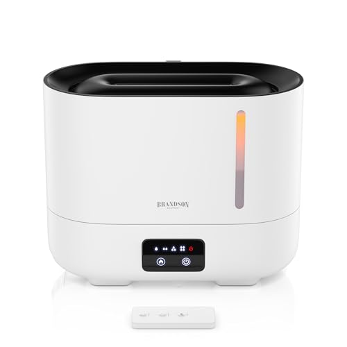 Brandson - Luftbefeuchter 3 Liter mit Fernbedienung - Display...