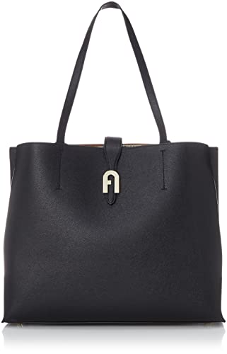FURLA ストロー かご トートバッグ 黒 肩がけ 編み込み 美品✨FURLA ストロー かご トートバッグ 黒 肩がけ 編み込み