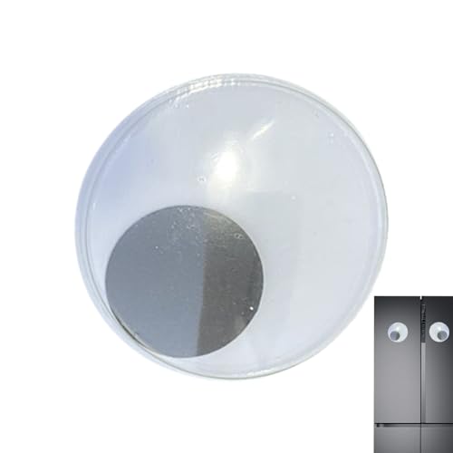 Leryveo Niedliche bewegliche Augapfelaufkleber, Augapfelaufkleber für den Kühlschrank, Beweglicher Wiggle Augapfel Autoaufkleber, Outdoor-Gartenbaum-Dekorationsaufkleber für Auto, Kühlschrank, Tür,