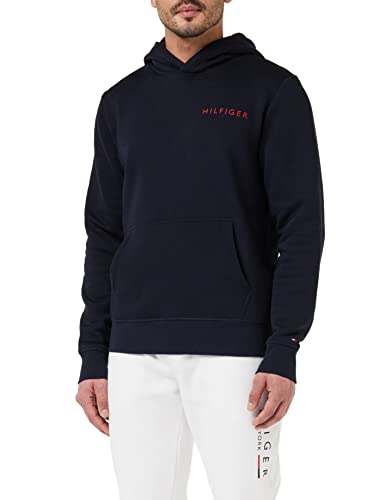 Tommy Hilfiger Herren Hoodie Pop Color mit Kapuze, Blau (Desert Sky), M