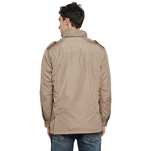 Image of Red Chief Men Polyester Tan Casual Full Sleeve Standard Length Jacket (O8310012 006)
