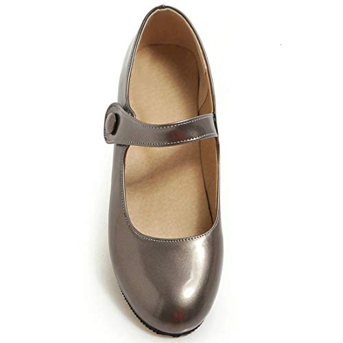 MAVMAX Women's Lolita Mary Janes Flat Ankle Strap Low Heel Pumps2