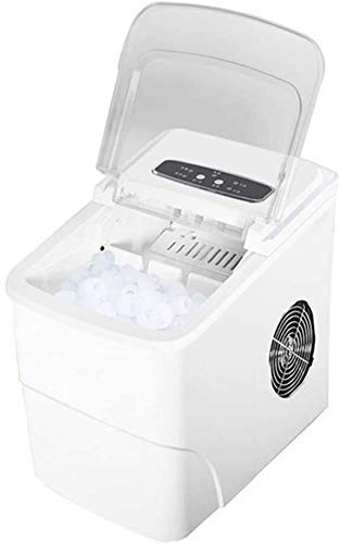 Tragbare Eis-Hersteller-Maschine Für Aufsatz-, 33 Lbs / 24H Bewegliche Kugel Runder Block Eiswürfelbereiter Kleiner Bar Café,Weiß