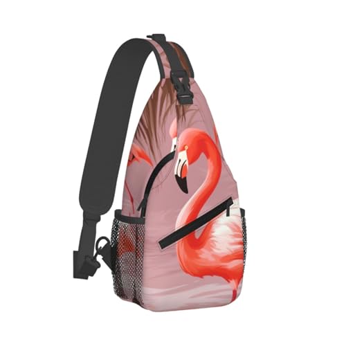 Mochila de pecho cruzada para hombre y mujer para senderismo miniatura 2