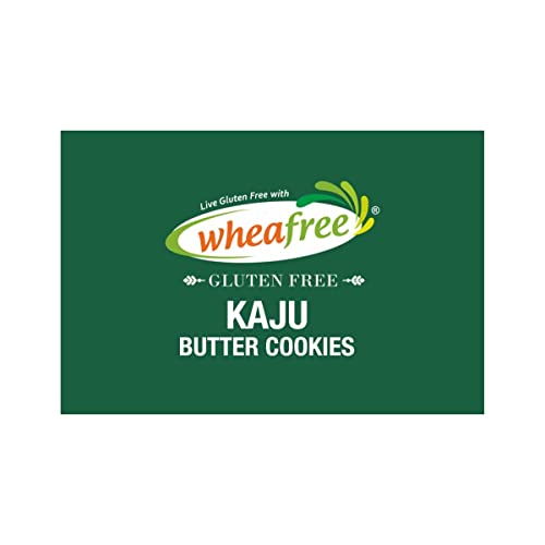 Image of Wheafree Gluten Free Kaju Butter Cookies 200g | No Maida | Tasty, Crunchy and Flavoured Cookies | Best Teatime Snacks |