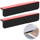 DTOFOOT 2 Pack Cabinet Foot Pull Black Foot Pull for Trash Cabinet Drawer Touchless Hands Free Design for Full Overlay Cabinet Door