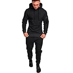 Men’s Sweatsuits Set 2 Piece Hoodie Outfit Jogging Tracksuits for Men Casual Athletic Long Sleeve Pullover Suit Set