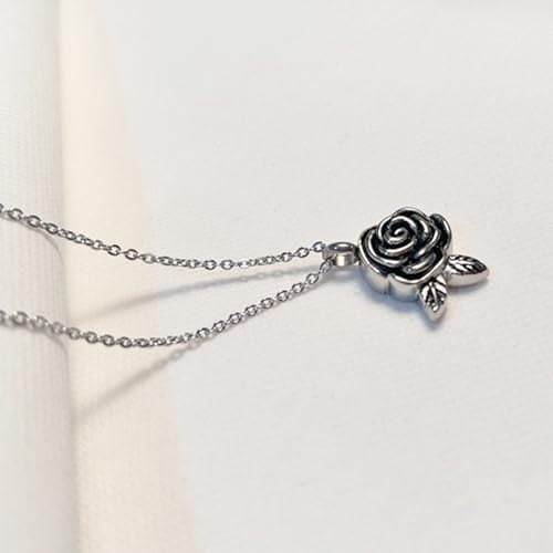 Collier funéraire pour cendres acier inoxydable : pendentif étanche rose
