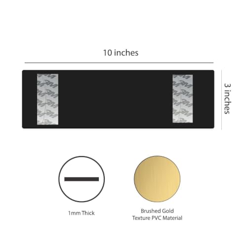 Image of Brushed Silver PVC Office Sign with Double-Sided Tape | Durable 10x3 Inch Signage for Clinics, Malls, Gyms & Hospitals - Available in Silver & Gold (Golden, Fixed Rate)