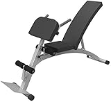 ?Fitness Voll einstellbare Hantelbank: Schwarz - 6 Rückenlehne für Training Vielseitigkeit, Klassisches ebener & Schrägbank, sowie Hantel und Hantelübungen.Auch kann als sit up Bank eingestellt werden.