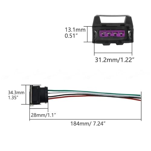Conector de bobina de encendido para reparar el arranque de Citroën Berlingo y C3 3