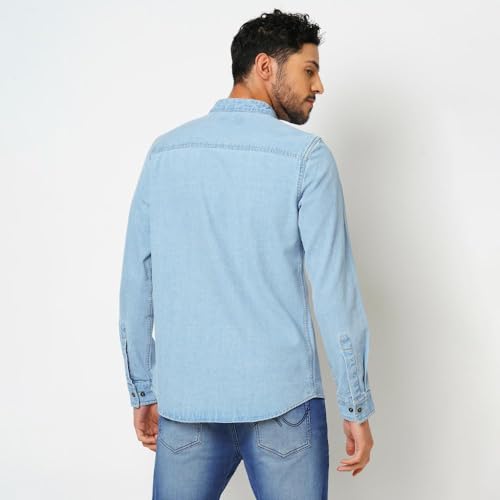 Image of Bombay High Men's Solid Relaxed Fit Shirt