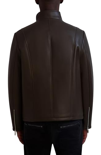 KARL LAGERFELD Paris Men's Faux Leather Biker Jacket4