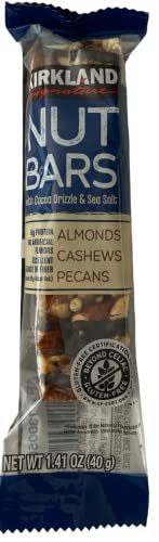 Nut Bars With Cocoa Drizzle & Sea Salt Almonds Cashews Pecans 1.41 oz Each 5g Protein (10pk)