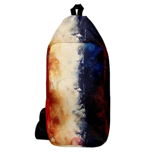 Sac à dos à bandoulière tricolore idéal pour vos balades urbaines et voyages