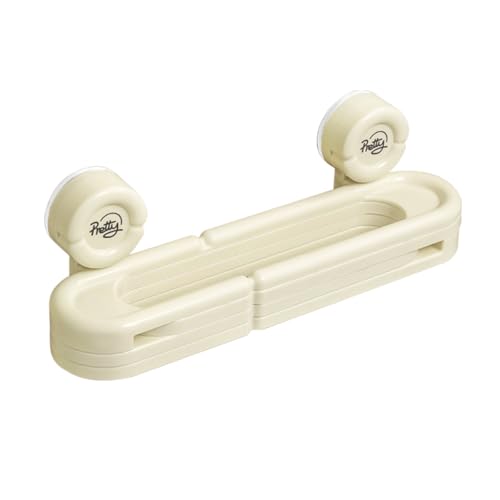 RAKU スリッパラック 穴あけ不要 壁掛け式 3足用 省スペース 折りたたみ式 粘着式 スリム スリッパたて ホルダー 室内 玄関 浴室 ホテル 来客用 防水防錆 おしゃれ 多機能収納 (1)