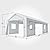 12x20FT Portable Garage, 12'x20' Carport Heavy Duty, Galvanized Frame & 180 g PE Waterproof Canopy, with 4 Doors (Included 2 Side Doors), and 4 Windows, for Pickup Truck, and Boat