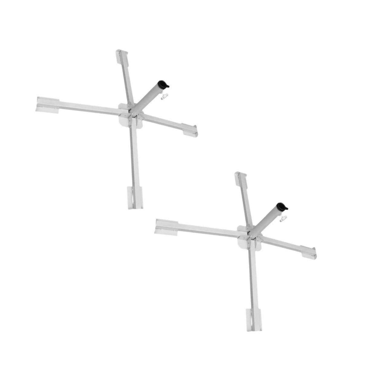 Toddmomy 2pièces Pied De Parasol pour Parasol De Plage Support Et Portable pour De Jardin Base Stable avec Vis pour Résister Vent