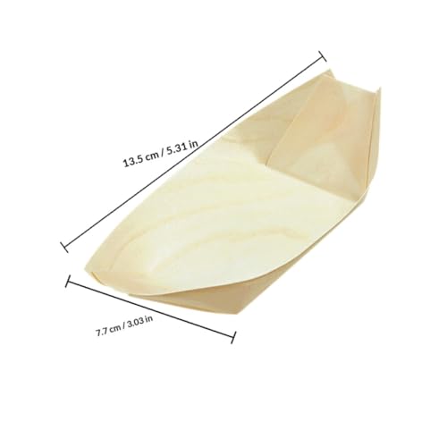 Platos desechables Operitacx 150 pcs 5 pulg barco miniatura 2