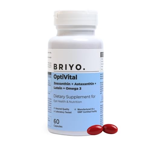 Briyo OptiVital Eye Health Supplement – Lutein, Zeaxanthin, Astax...