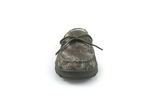 Image of Bonezzz Flex Slippers - Comfy Feet Warmers for Men | Durable and Sustainable Feet Warmers with Memory Foam with Mossy Oak Camo and Faux Shearling Lining - Indoor and Outdoor Use