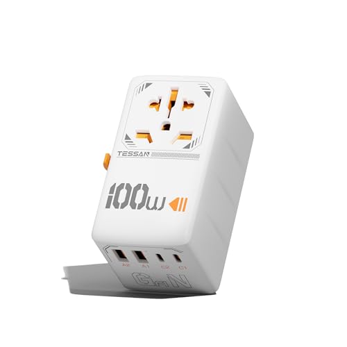 Adaptateur universel de voyage GaN 100W pour charger votre ordinateur à l'étranger