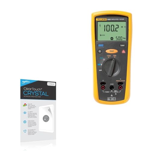 BoxWave Screen Protector Compatible with Fluke 1503 - ClearTouch Crystal (2-Pack), HD Film Skin - Shields from Scratches