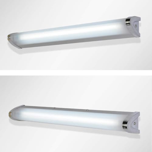 Lámpara de espejo LED antiniebla con luz natural para baño moderno y tocador 7