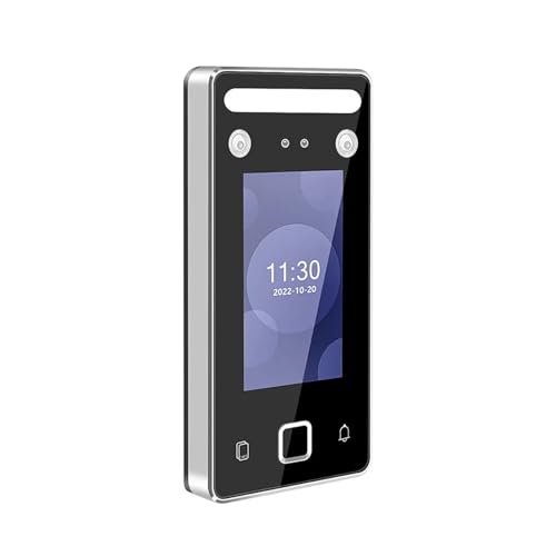 ASsdhgTE 4.3inch Biometric Face Identification Access Control Attendance Machine Live Detection WDR Binocular Camera IP Free Software