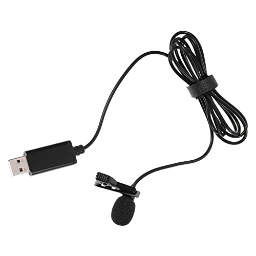 EPIGEIST 1Pc USB Lavalier Microphone for Live Broadcast Multi Purpose Clip Mic for Desktop Computers Notebooks and with High Sensitivity and Core