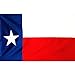 Texas Flag 3x5 ft with Embroidered Star | Tough Long Lasting Nylon | Built for Outdoor Use | UV Resistant | ZigZag Stitching on Fly End for Extra Durability