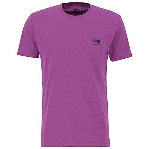 Maglietta Basic T Small Logo per Uomo Dark Magenta