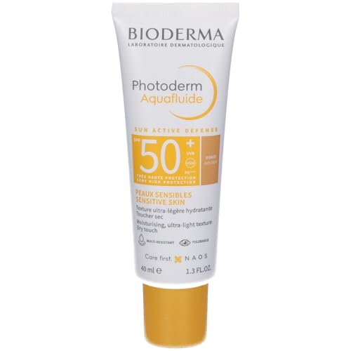 Protection Solaire Ultra légère Hydratante Peaux Sensibles Spf50+ Photoderm Aquafluide Bioderma Le Tube De 40ml