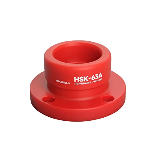 US Stock ZAC HSK63A Tooling Tightening Fixture High Polymer Material HSK Tightening Fixture Applicable to HSK A/C Tool Holder Look Seat (HSK63A Nylon Material)