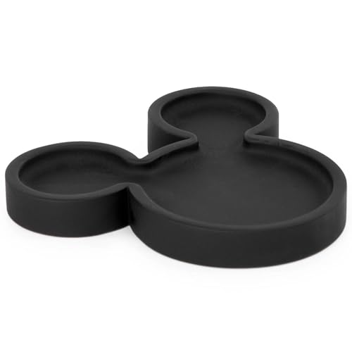 Jay Franco Disney Mickey Mouse Soap Dish - Black Resin Sponge Holder/Jewelry Dish - Bathroom Décor