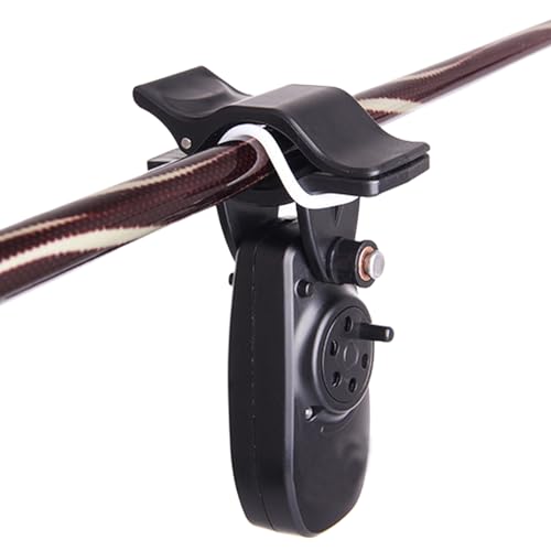 Fishing Bite Alarm, Smart Electronic Bite Alert, Rod Mount Indicator Bell, 1.38x3.86x0.79 inches Light & Sound Notification, Compact Hunting Gadget for Daytime and Night Fish Use