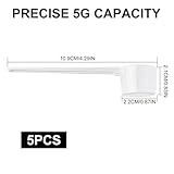 5-Piece Precision Protein Scoop Set, 5g Measuring Spoons for Powders, Liquids, Baking, and Health Supplements – Multi-Purpose Kitchen and Fitness Tool - Image 2