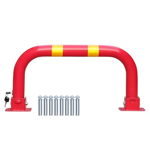 Poteau de sécurité rouge en U pour sécuriser l'allée de votre maison et garage