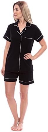 Texere Women's Bamboo Shorts PJ Set - Lightweight Comfy PJs (Classic Dream)