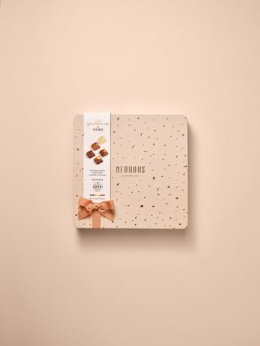 Neuhaus Belgian Chocolate "Les Gourmands" – 30 Pieces Assorted Milk, White & Dark Chocolate Pralines – Crunchy Artisanal Biscuits - Gourmet Chocolate Gift