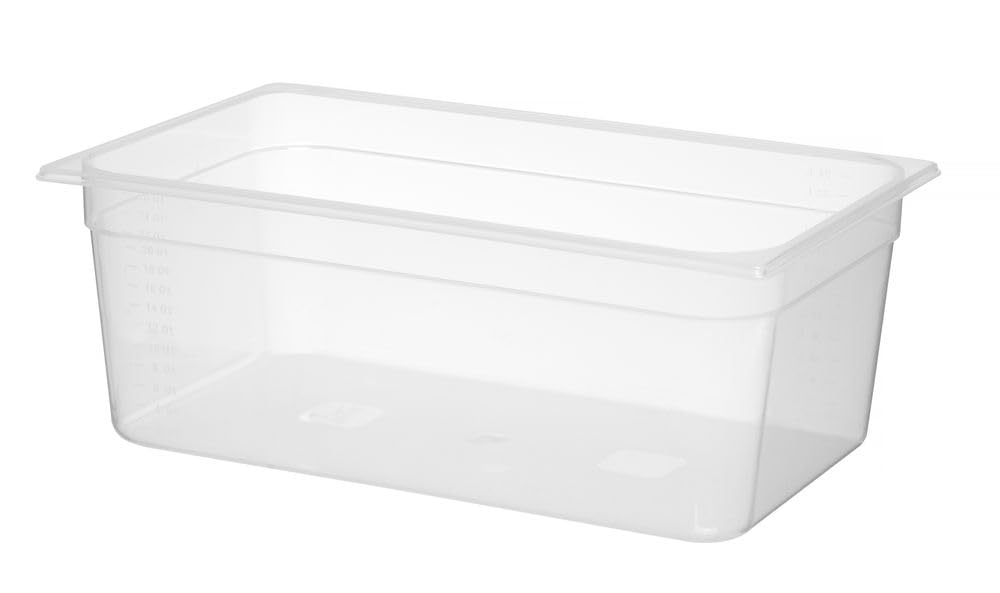HENDI Contenitore Gastronorm GN 1/1, Profi Line, polipropilene traslucido, resistenza termica -40 °C a 80 °C, adatto a microonde, 24L, 530x325x(H) 200mm