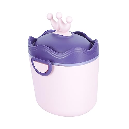 HOOTNEE 1pc Portable Milk Powder Box Sealed Storage Formula Dispenser Formula Airtight Canister Milk Powder Dispenser Formula Feeding Essentials Milk Dispenser Pp Purple